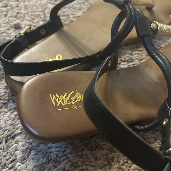 Mossimo - woman’s sandals size 9 - black & Gold - Picture 15 of 15